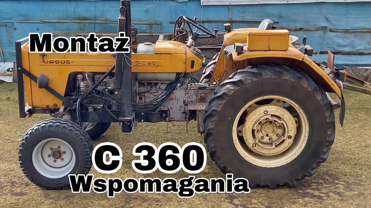 ☆Montaż Wspomagania Ursus C 360 Siłownik Poprzeczny Napęd Z Wału☆@MIZARtv