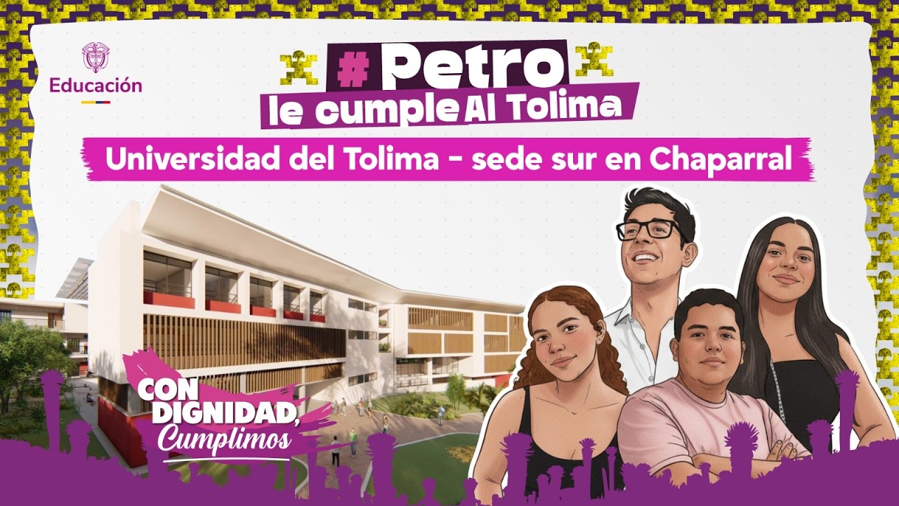 El Gobierno del Cambio inicia la obra de la sede sur de la Universidad del Tolima en Chaparral