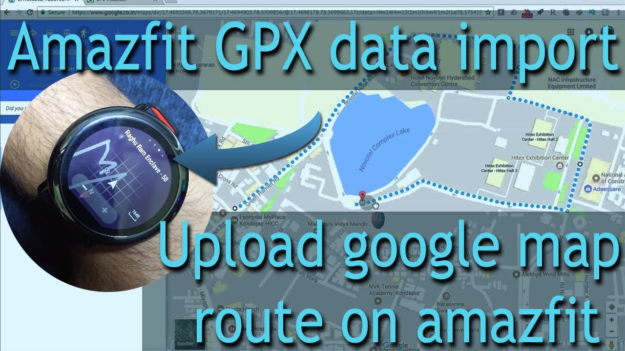 Amazfit - How to upload google map route/gpx on amazfit pace watch
