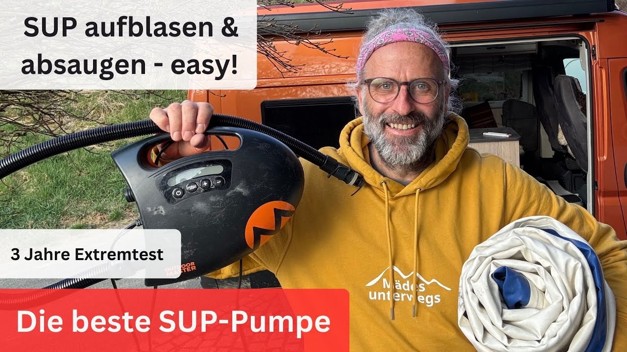 SUP aufblasen & Luft absaugen – easy - beste SUP-Pumpe auf dem Markt