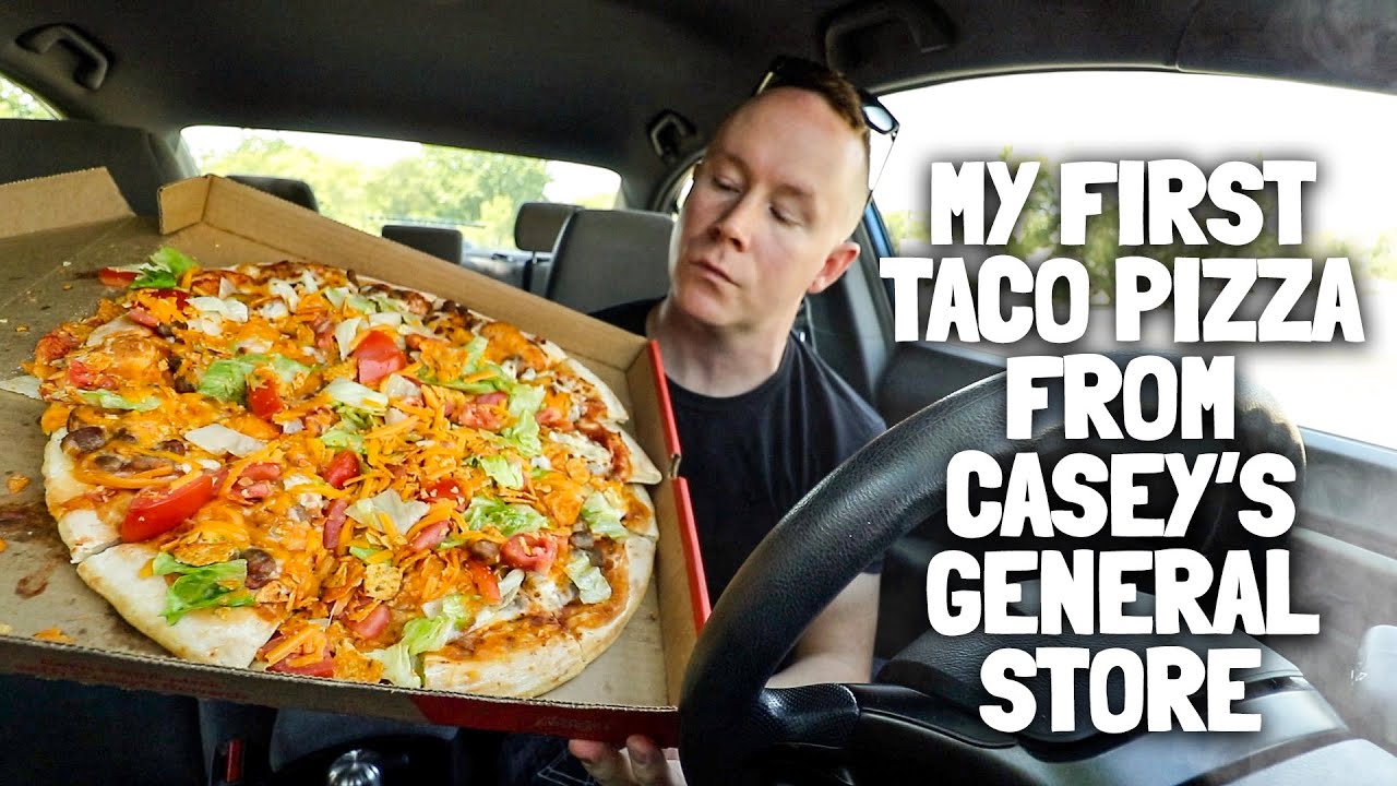 Мой первый опыт пробования пиццы тако из Casey's General Store 🌮🍕⛽