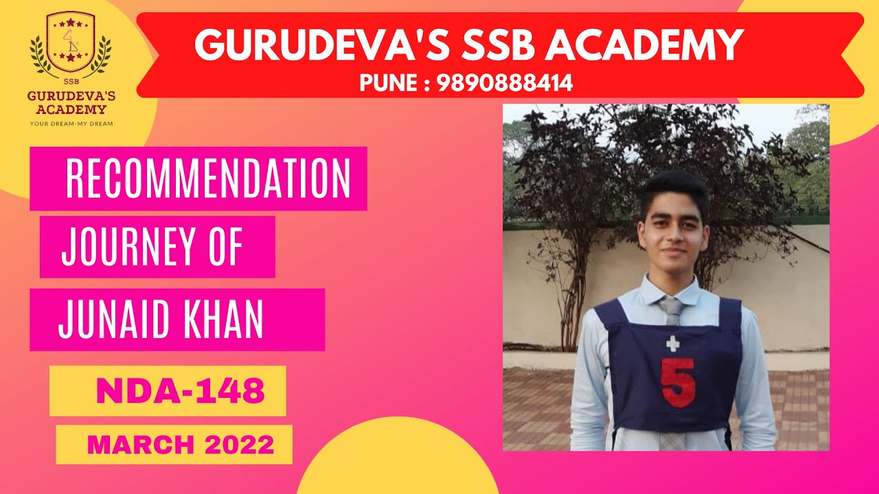 NDA - 148 Recommended Candidate | Junaid Khan | Recommended in 2nd Attempt