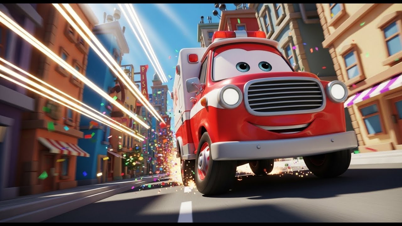 Ambulance Race Adventure – Exciting & Educational Kids Rhyme with Vehicles and Fun! 🚑🎶👶