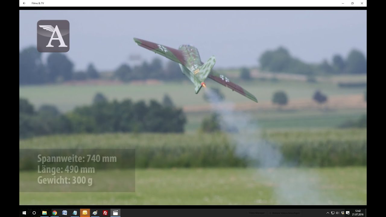 Modell AVIATOR: Me-163 mit Raketenmotor von Raketenmodellbau Klima