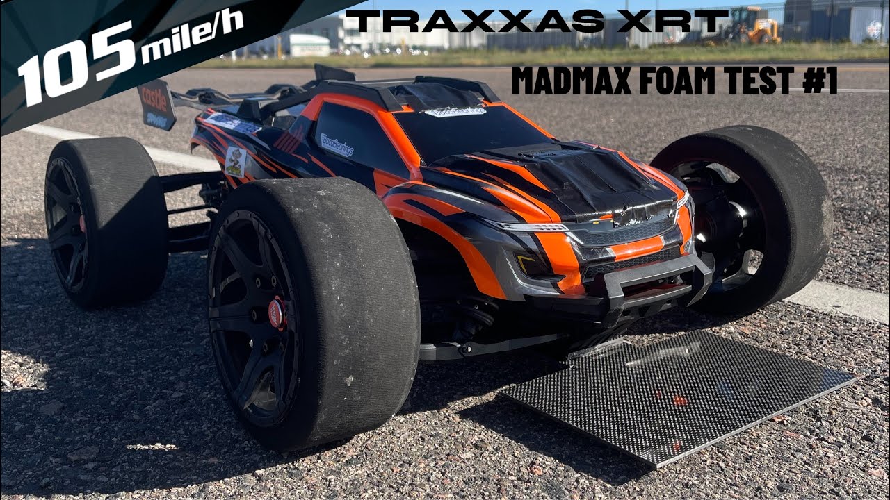 Traxxas XRT 8s 105MPH ( 1st test w/ madmax foam wheels)