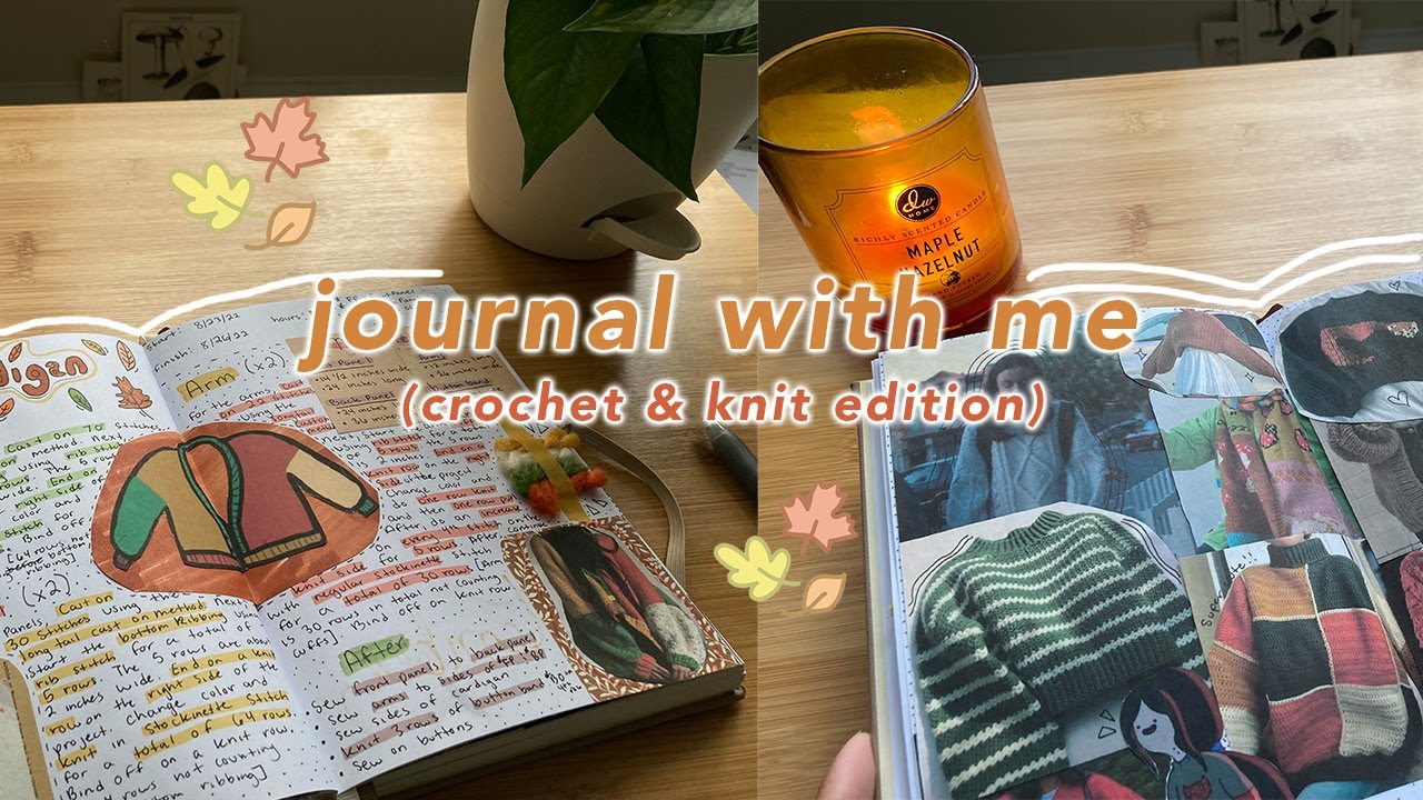 📚🧶crochet journal with me! + ideas for spreads