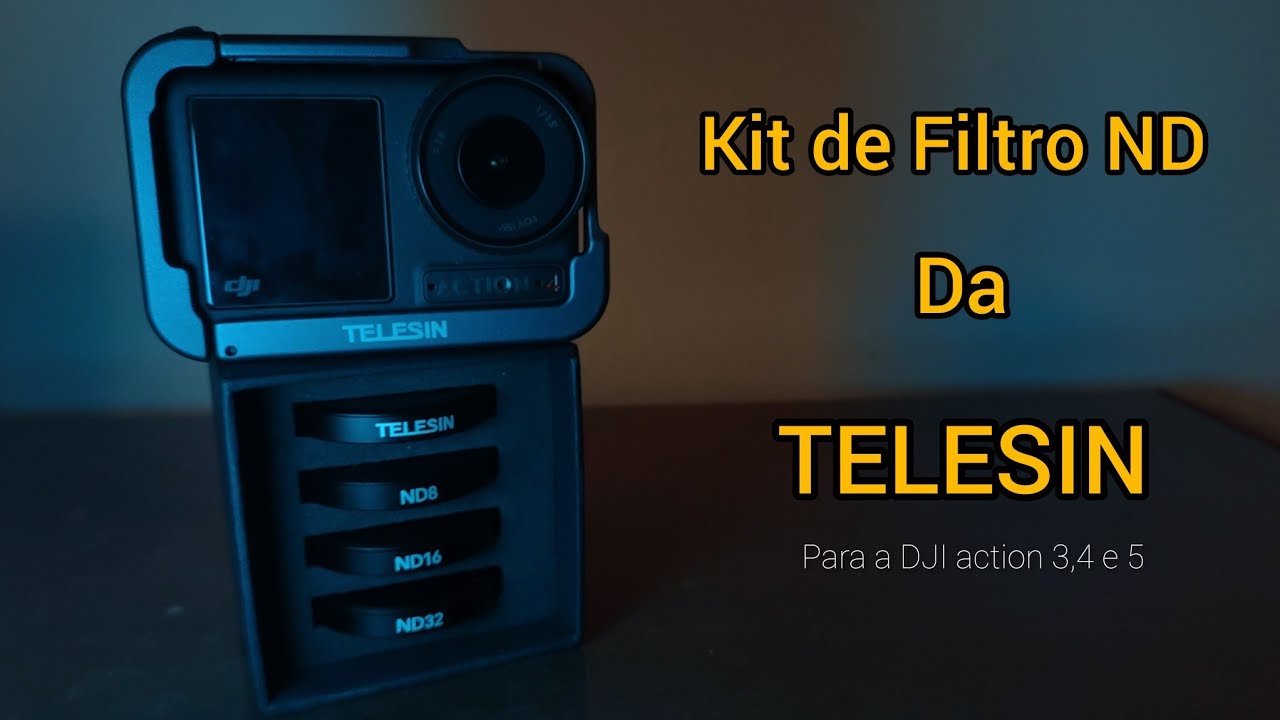 KIT de Filtro ND da TELESIN para DJI action 3,4 e 5