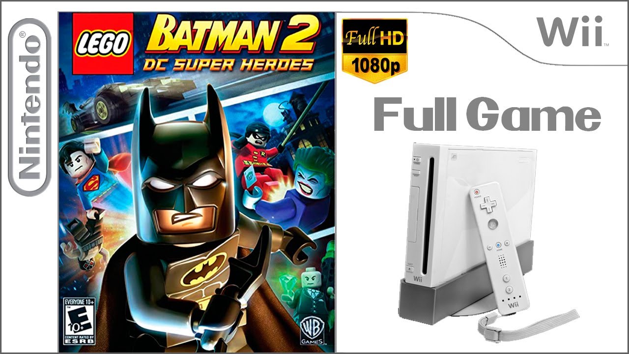 LEGO Batman 2: DC Super Heroes - Full Game Walkthrough / Longplay 1080p60ᶠᵖˢ 🔴 (Wii)