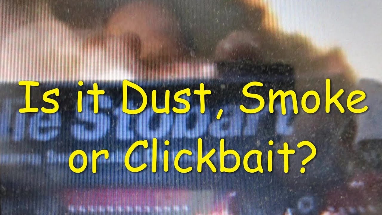 Eddie Stobarts Truck is Just Dusty It's Not Smoke. Or is it!