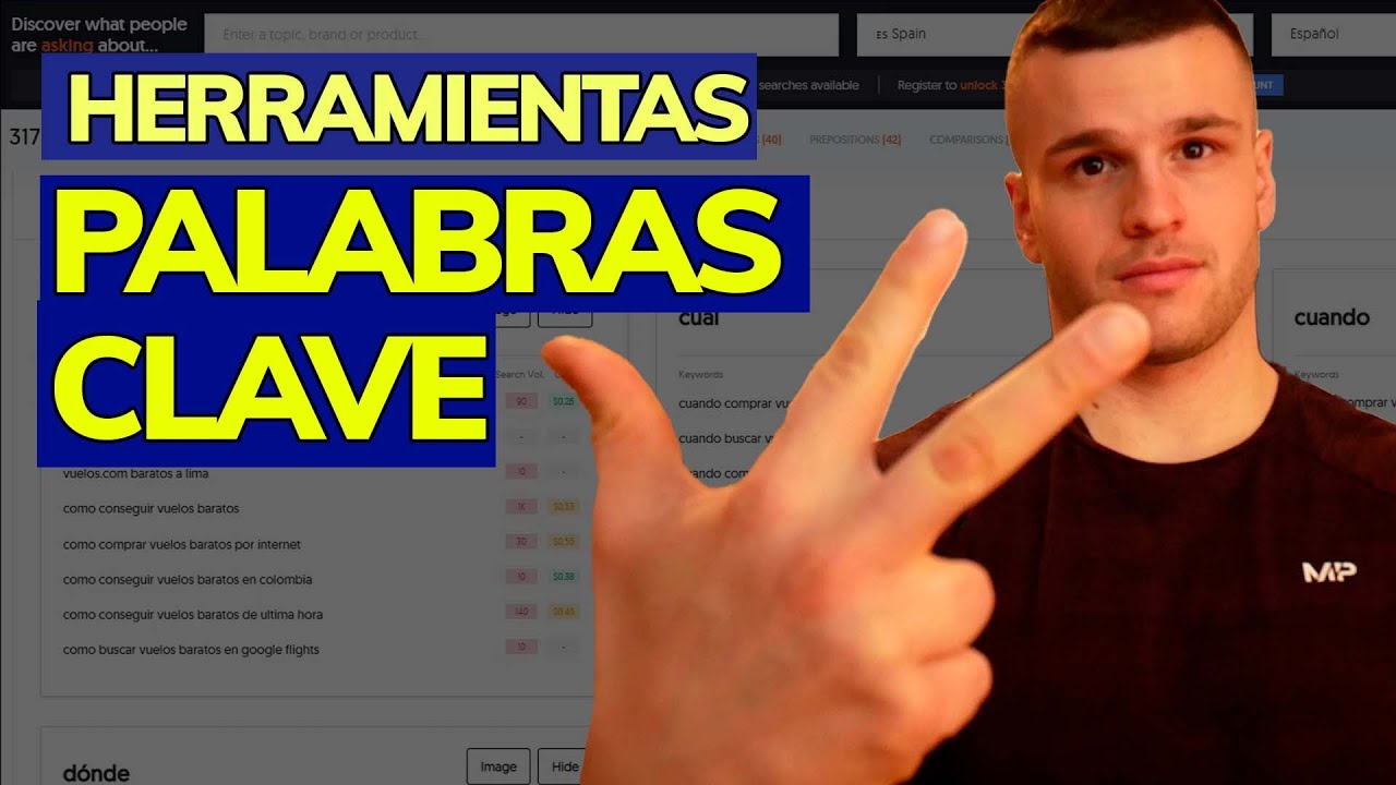 3 Mejores herramientas para PALABRAS CLAVE (Gratis)