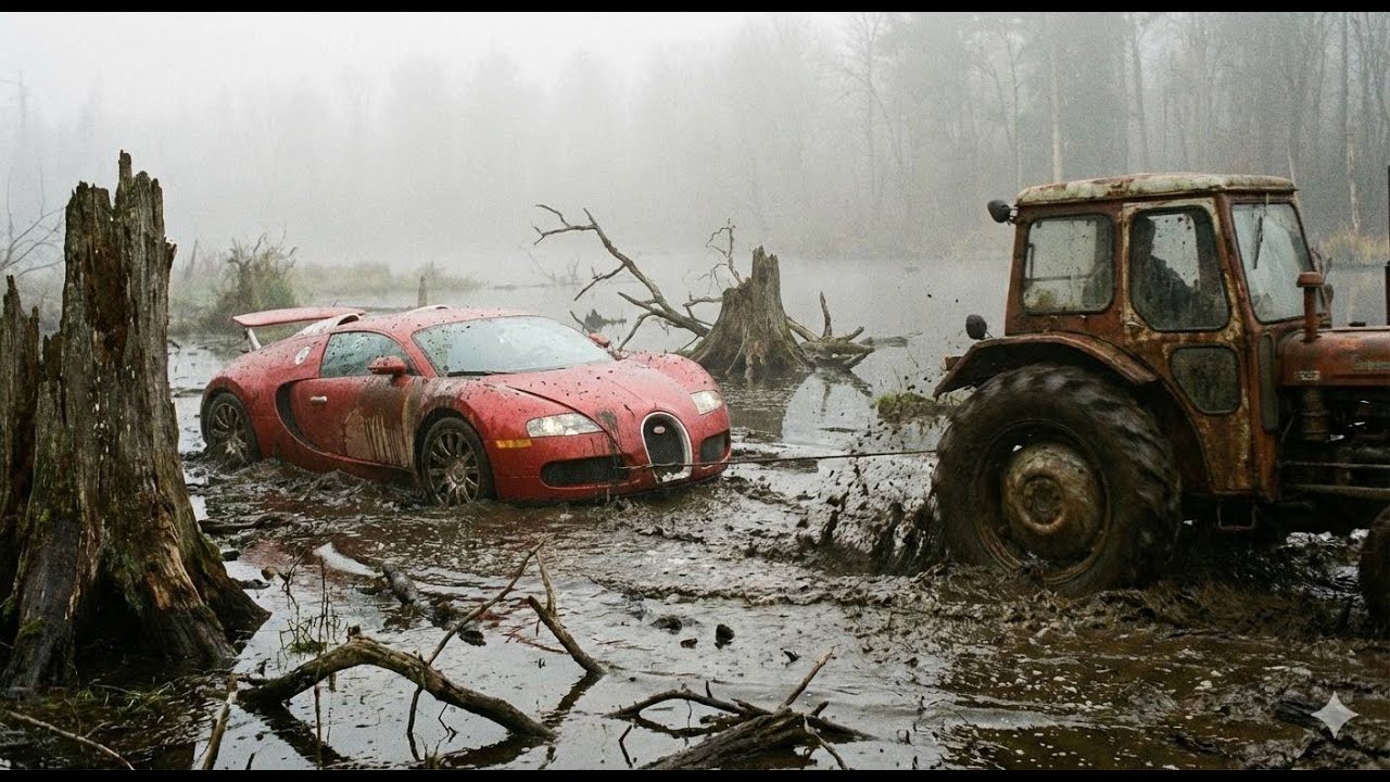 Swamp Bugatti Veyron Restoration - Unreal Transformation #car #carreview #bugatti