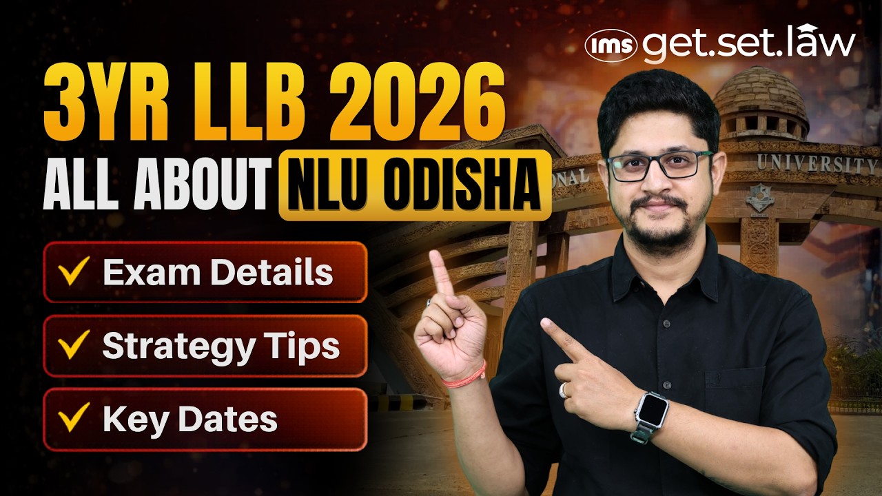 NLU Odisha 3 Year LLB 2026 🔥 Complete Strategy | Paper Pattern + 40 Day Plan | #nluodisha #3yearllb