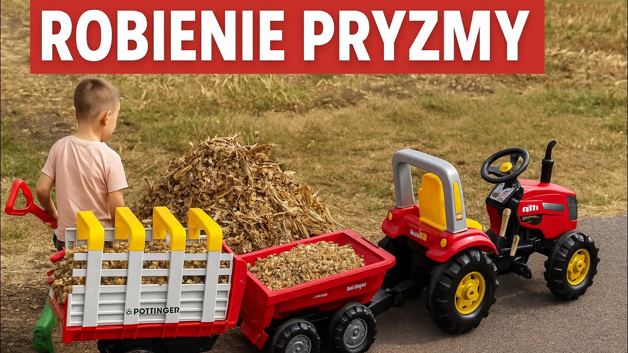  Mały Rolnik robi pryzmę z kukurydzy! 🚜🌽 2025 Traktor dla dzieci | Little Farmer Corn Silage 