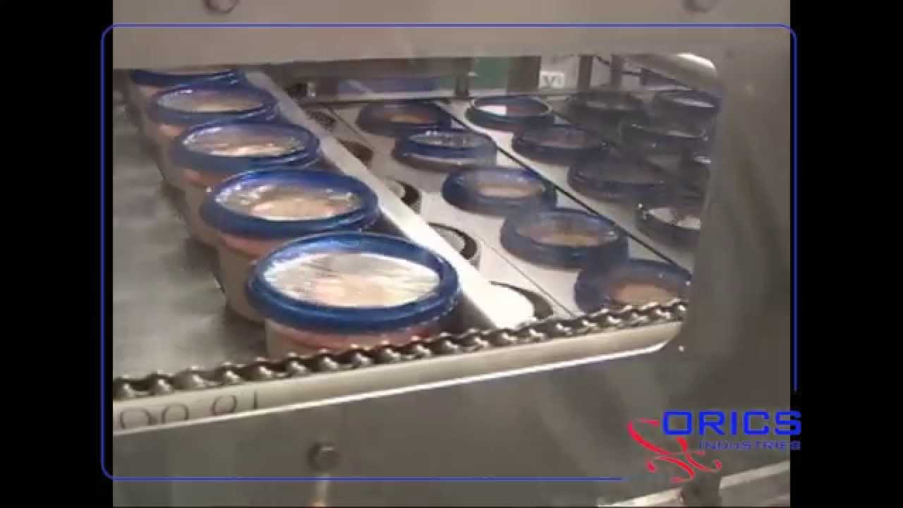 ORICS S-50 Vacuum Gas Flush 1x6 Hummus cups filling and sealing machine  Packaging System 120