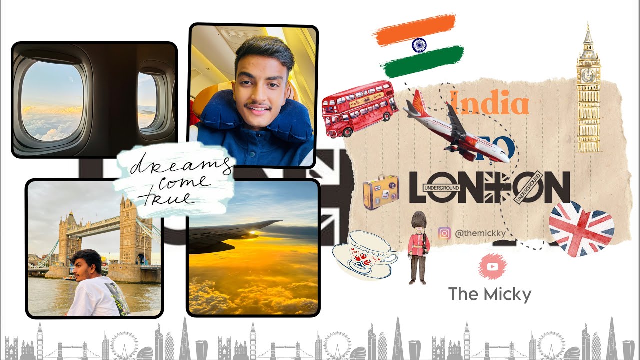 India to London 🇬🇧 in Air India Airlines ✈️ | London Visa for students and Workers.!🇮🇳