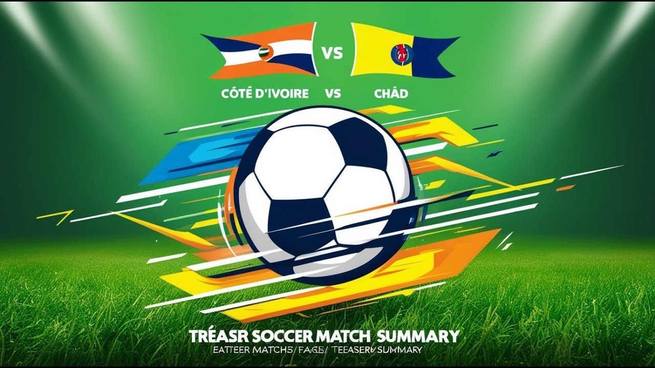 Tchad vs Côte d'Ivoire 0-2 Intégralité | Éliminatoires de la Coupe d'Afrique des Nations.