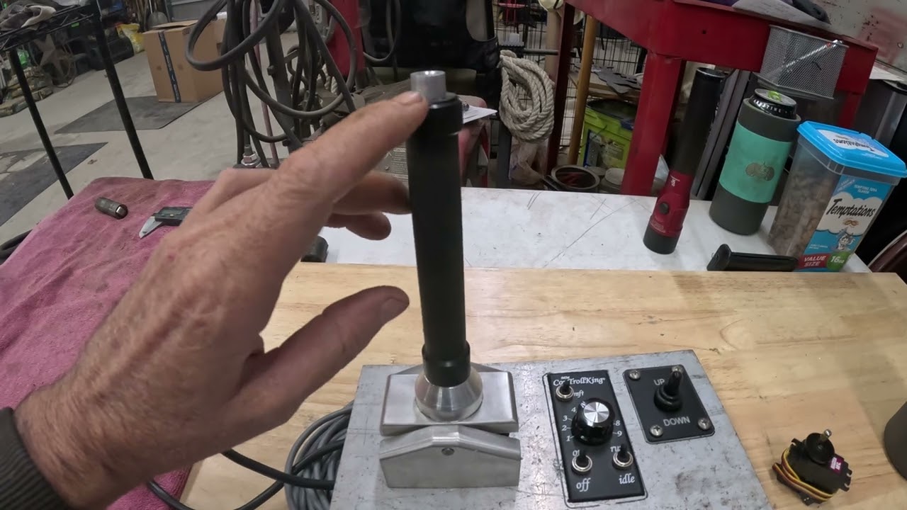Bow Fishing / Flounder Boat Air Motor Power Steering, Power Throttle and More. What We Started With.