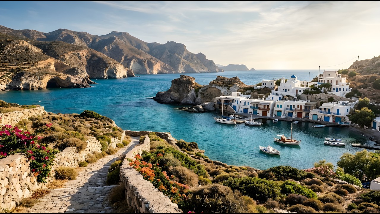 Greek Island Bay 4K Ambient Screensaver &ndash; Aegean Sea Bliss