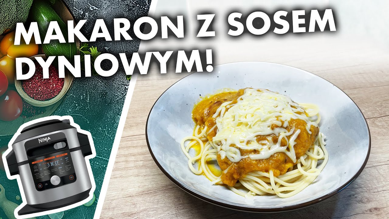 Makaron w sosie dyniowym z boczkiem. Prosty przepis. #multicooker #ninjafoodi