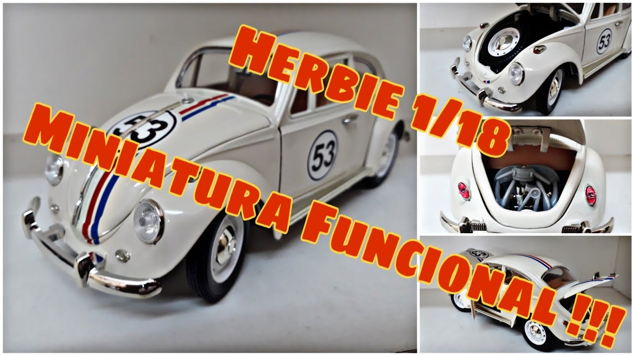 Fusca Herbie Funcional 1/18 !!!