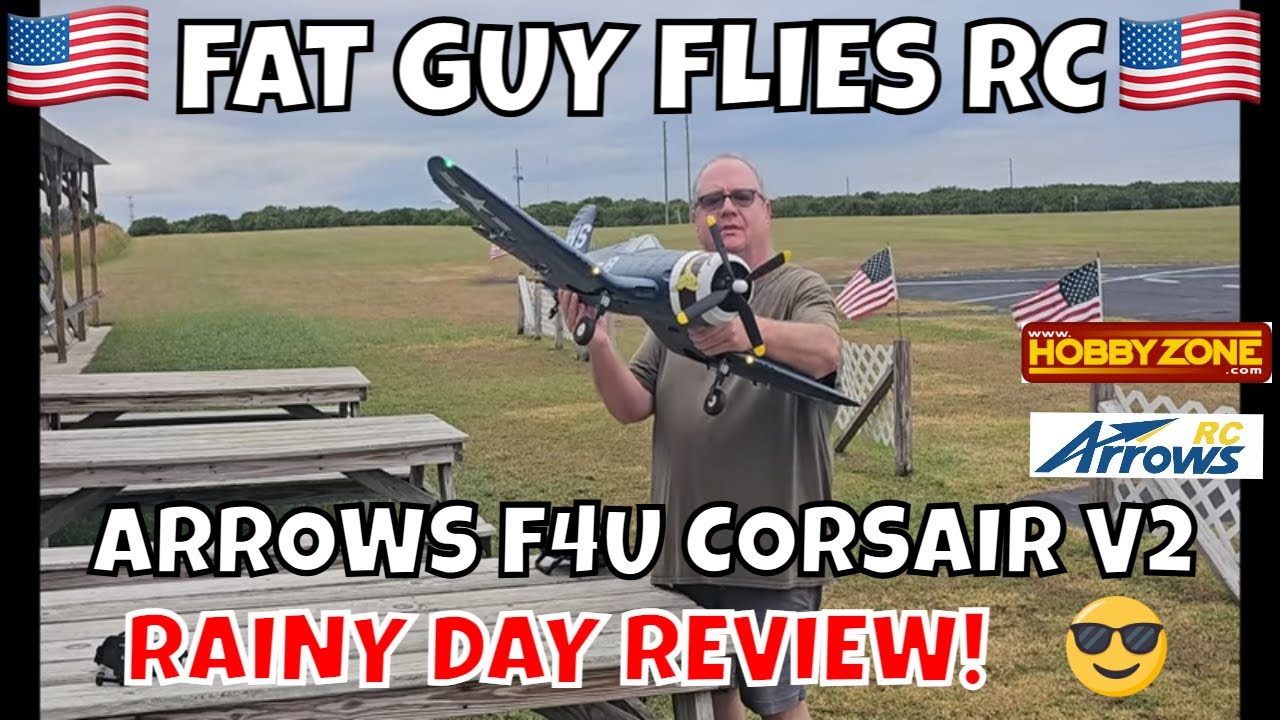 ARROWS F4U CORSAIR V3 RAINY DAY REVIEW by FGFRC #aviation #rcplane #rc