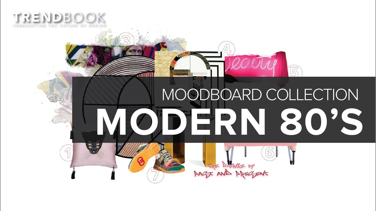 Modern 80's Design Trend 2021I Moodobard Collection