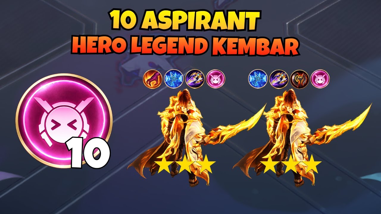 GILA!!! 10 ASPIRANT LANGSUNG JADI 2 BIJI HERO LEGEND KEMBAR - MAGIC CHESS GOGO