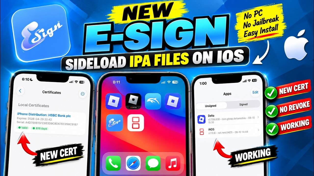 НОВОЕ обновление ESign для iOS: установка IPA-файлов на iPhone и iPad (БЕЗ ПК)