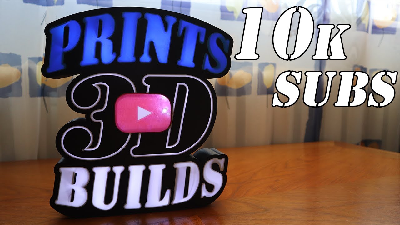3D Printed LED Logo