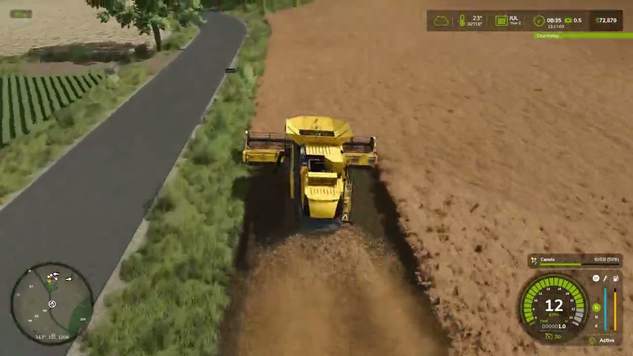 FS25 Timelapse | Cybuchowo #04 | Harvesting Canola!