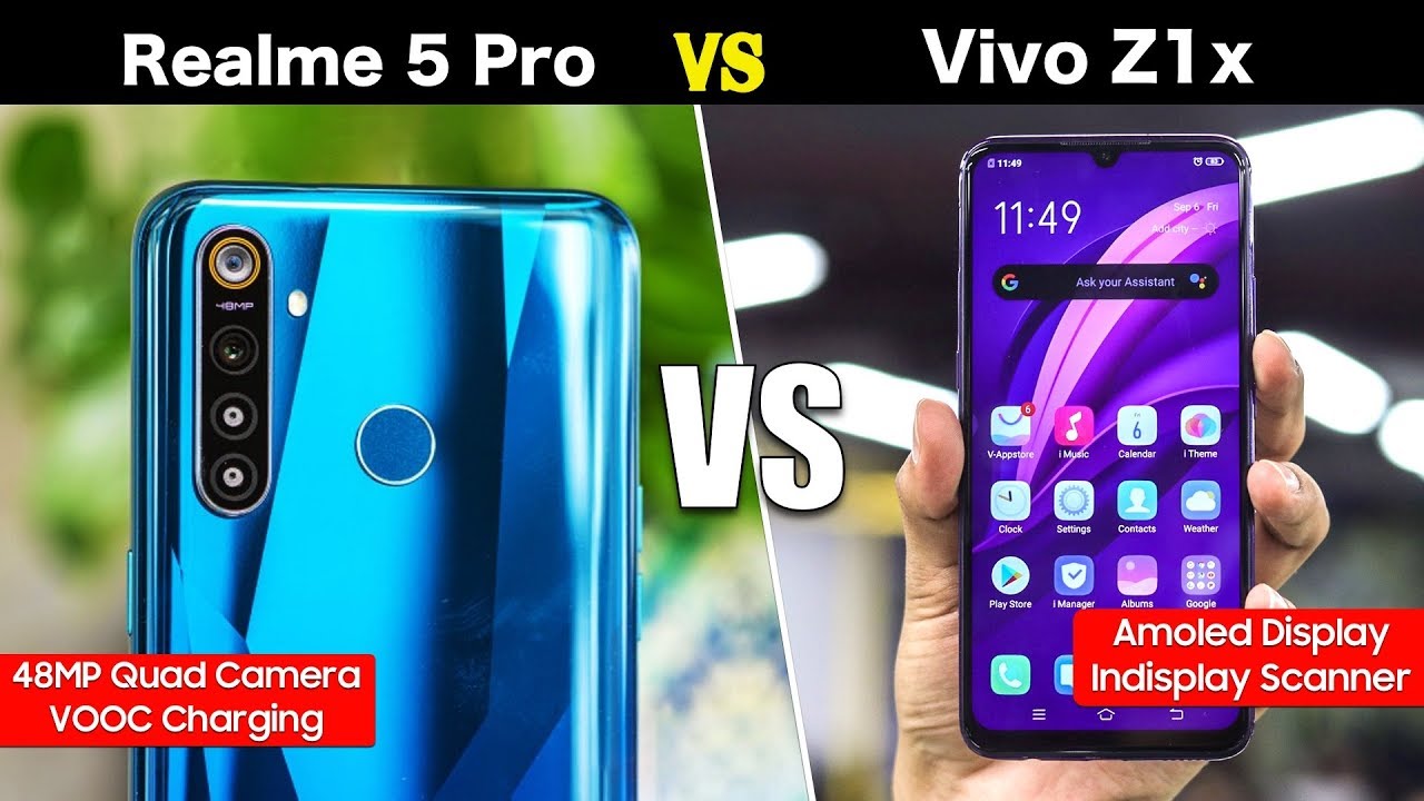 Realme 5 Pro vs Vivo Z1x Overall Comparison - Camera, Battery, Performance | Kaunsa Kharide?