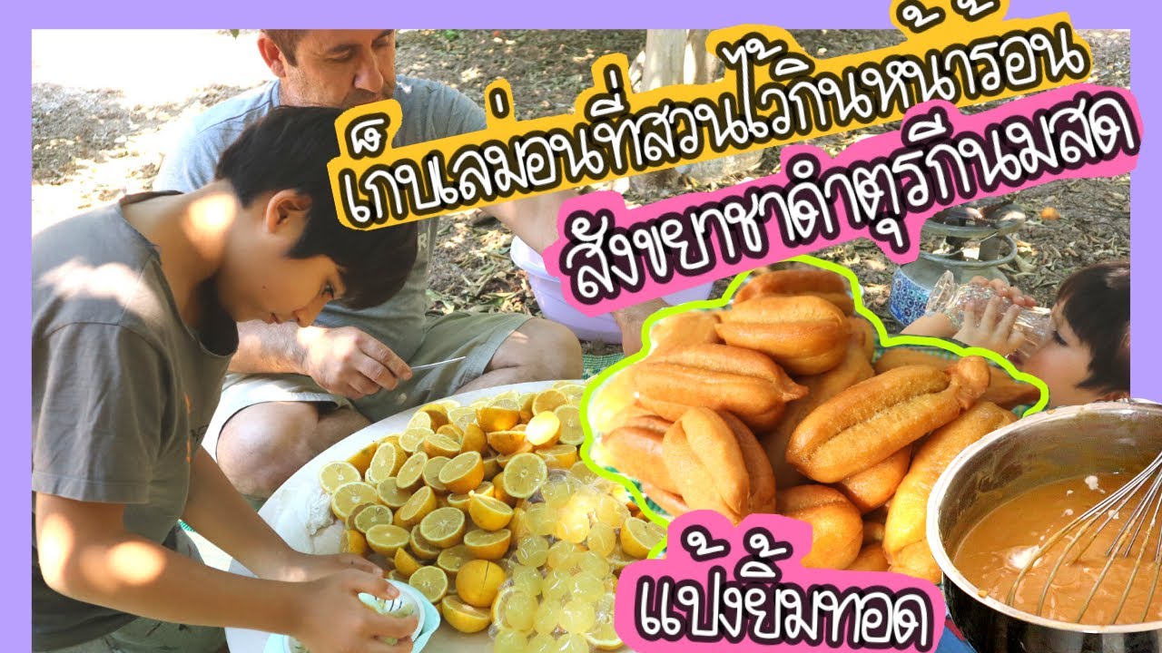 EP.139 ช่วยกันเก็บเลม่อนมาถนอมเอาไว้กินหน้าร้อน ทำอาหารว่างเมนู 