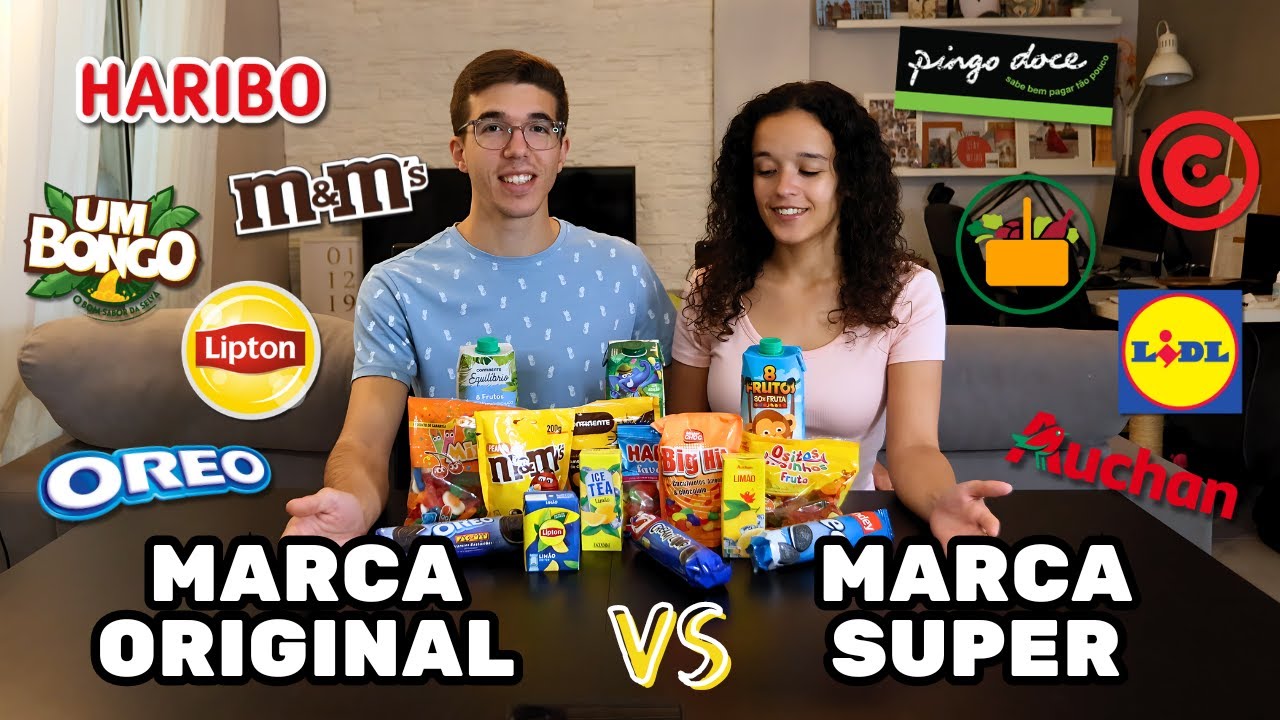 Desafio MARCA ORIGINAL vs MARCA SUPERMERCADO - #1 | Kathy&Miguel