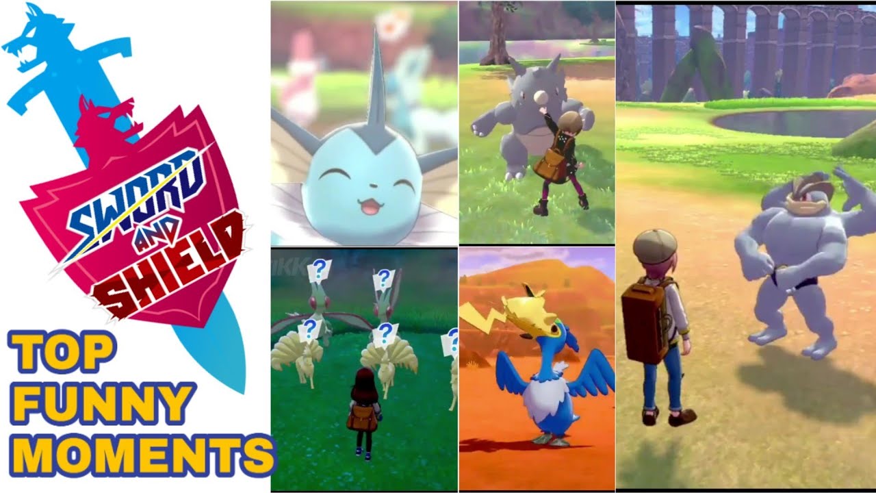 Pokemon Sword and Shield TOP FUNNY MOMENTS !!!!