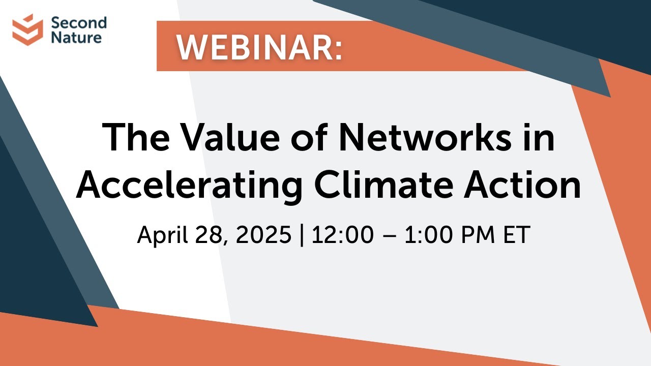 WEBINAR: The Value of Networks in Accelerating Climate Action