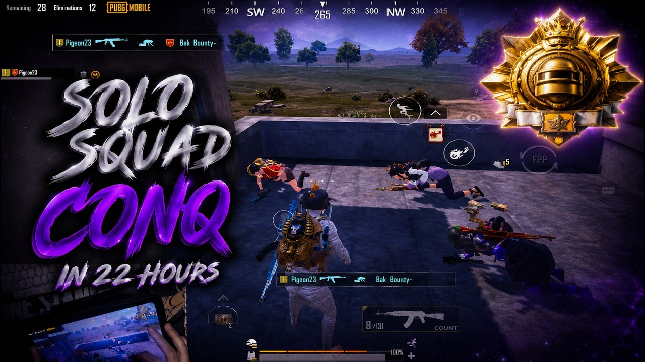 I Hit Solo Squad Conqueror in 22 hours!