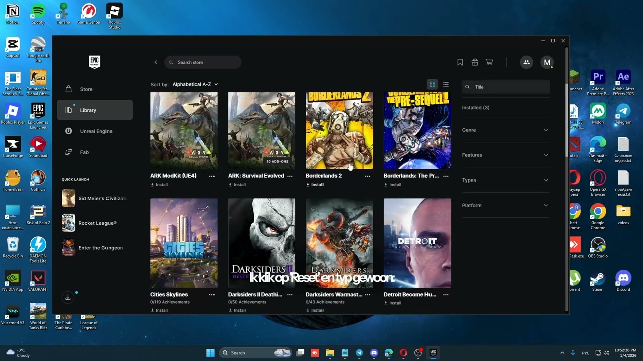 Hoe Koop Je Een Aangekochte Game Op Epic Games Te Downloaden — Stapsgewijze Instructie