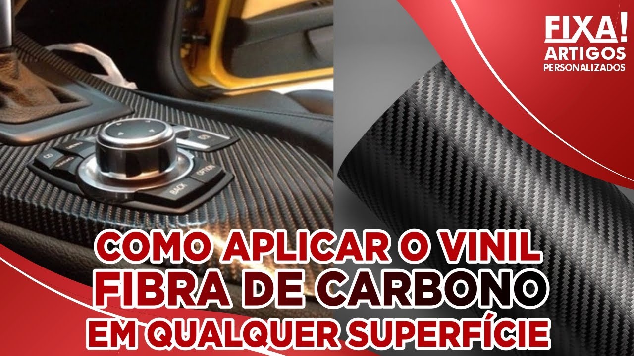 COMO APLICAR O VINIL FIBRA DE CARBONO EM QUALQUER SUPERFÍCIE - DIY