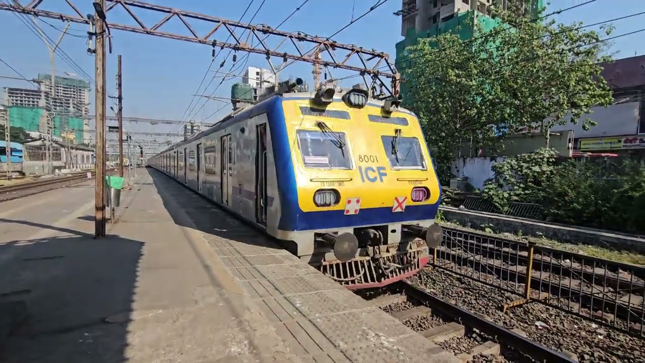 [4K] Vande Bharat Concept Mumbai AC Local towards Churchgate!!