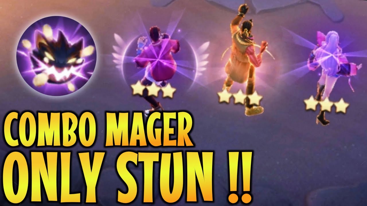GINI CARANYA MAIN THARZ 3 BIAR GA BLUNDER ! COMBO MAGER ONLY STUN - Mobile Legends Magic Chess