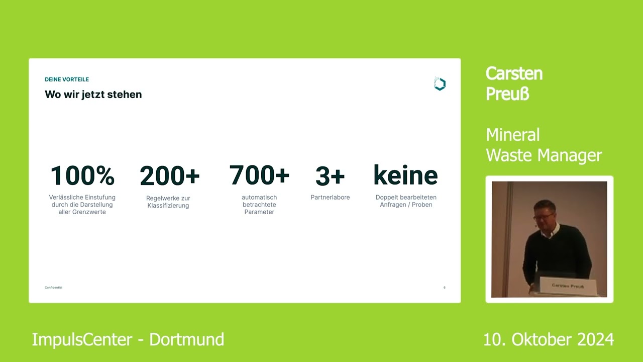 Mit Digitalisierung und KI in die Zukunft: Mineralisches Stoffstrommanagement 4.0, Mineral Waste