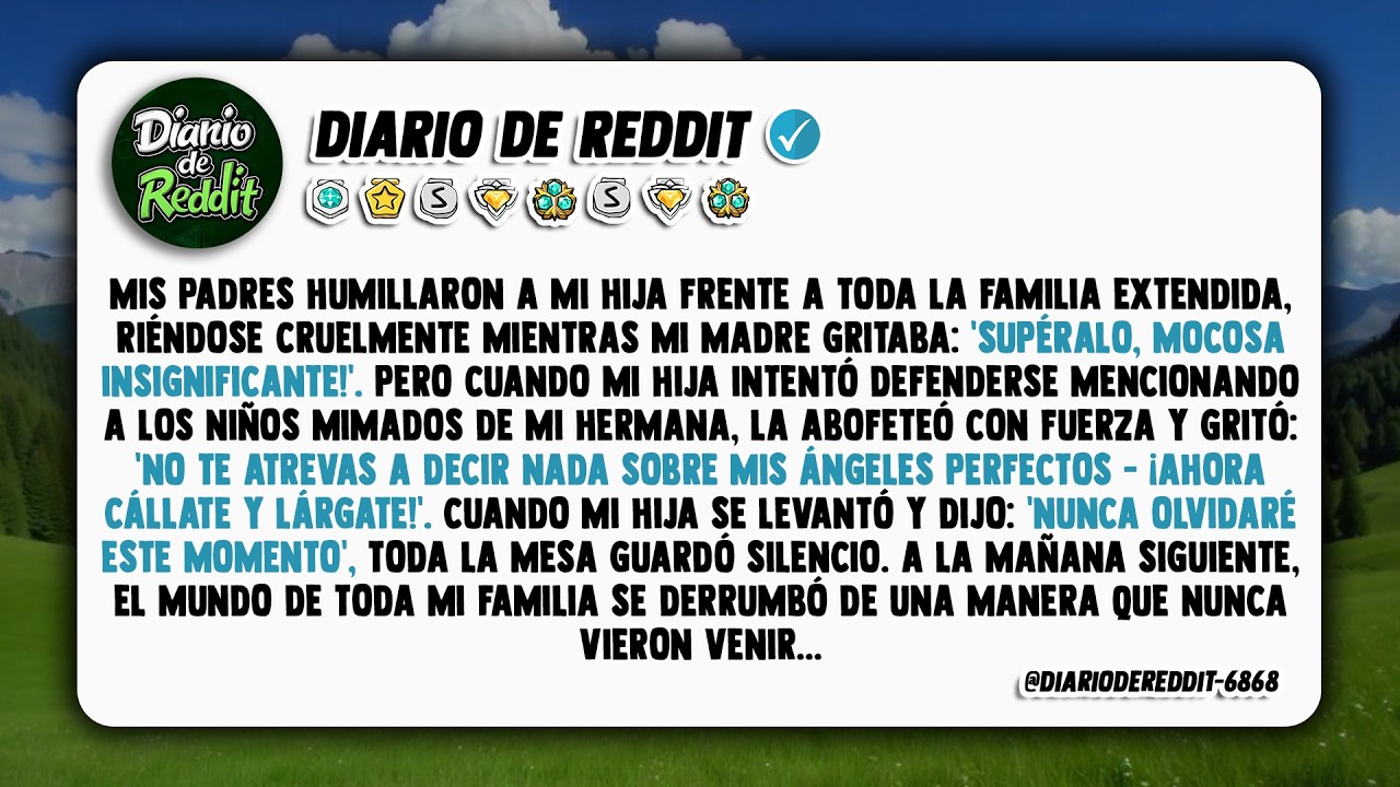 Frente a toda la parentela, mis padres humillaron a mi hija con risas crueles, al tiempo que mi...