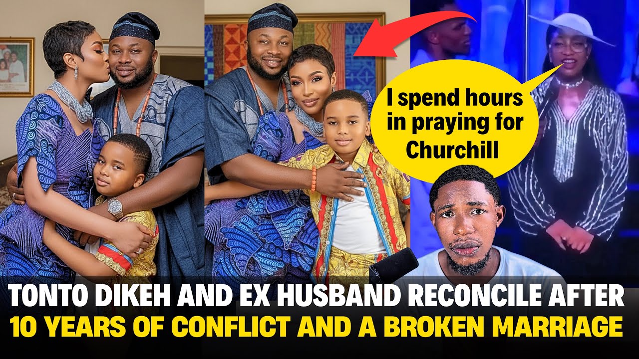 Tonto Dikeh and Ex husband reconcile after 10 years of conflict and a broken marriage.