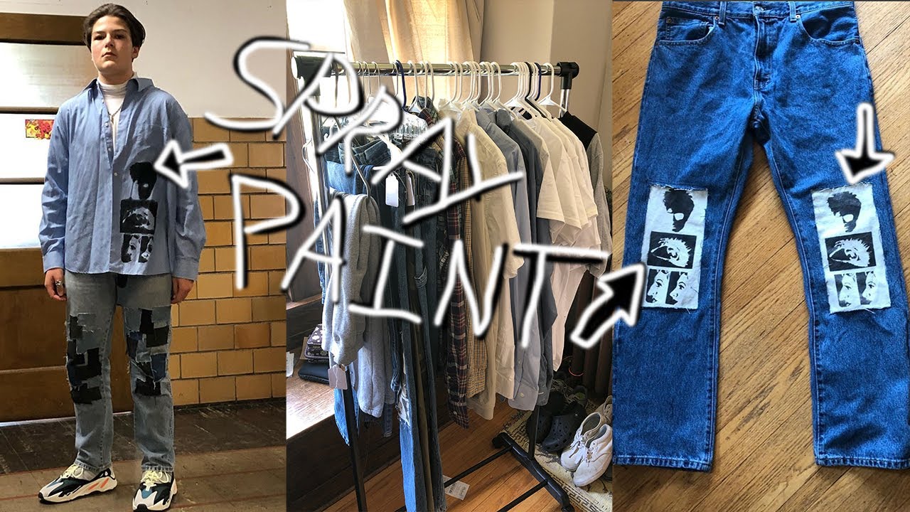 SPRAY PAINT clothes!