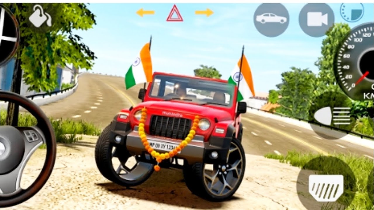 Modified mahindra Thar Red(Gadi Wala Game) game time 