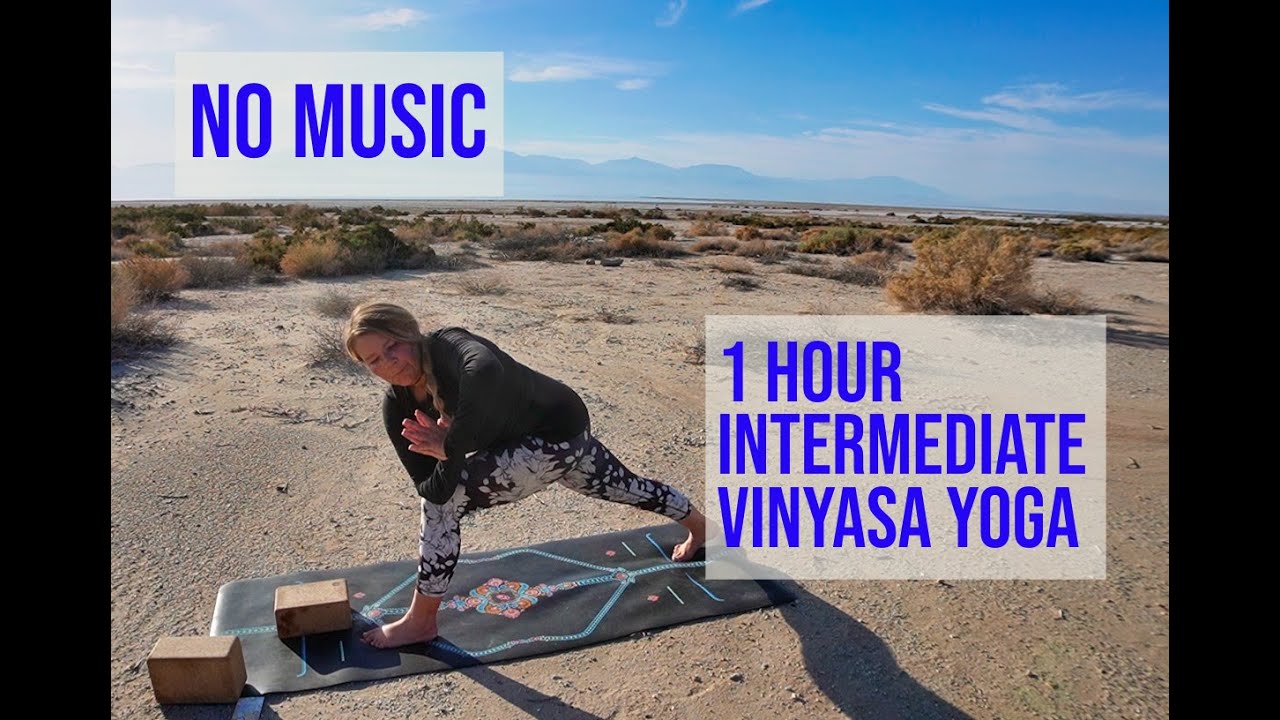 No Music - Intermediate Yoga For Older Women- Yoga For Hormones - Yoga For Digestion
