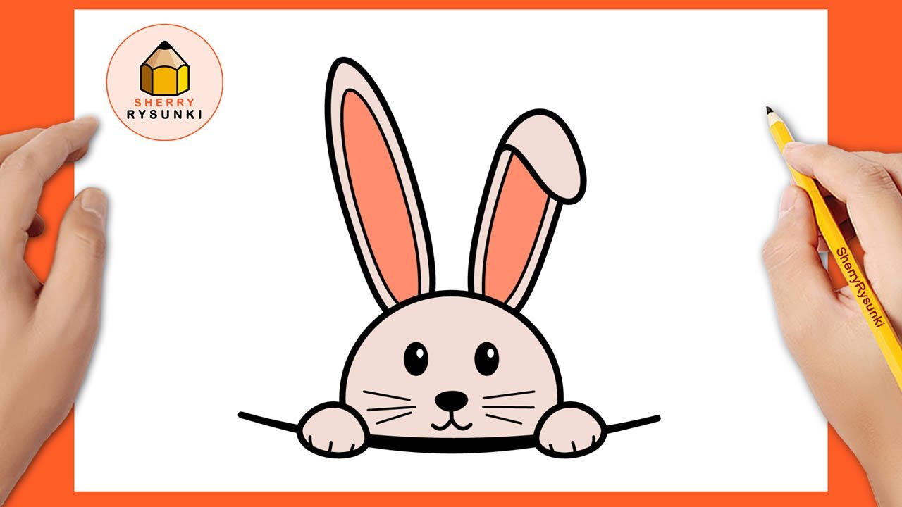 Jak narysować króliczka | Wielkanocny Rysunek