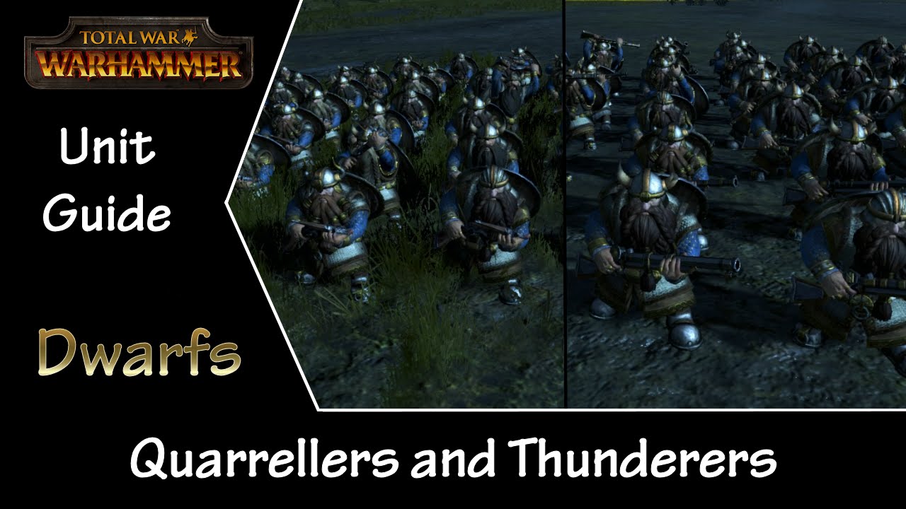 Total War: Warhammer Unit Guide - Dwarfs Quarrellers and Thunderers