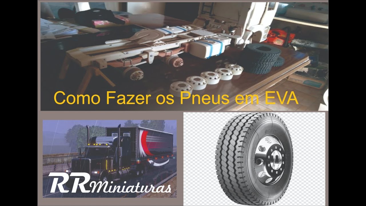 Como Fazer pneus em EVA para miniaturas 1/14