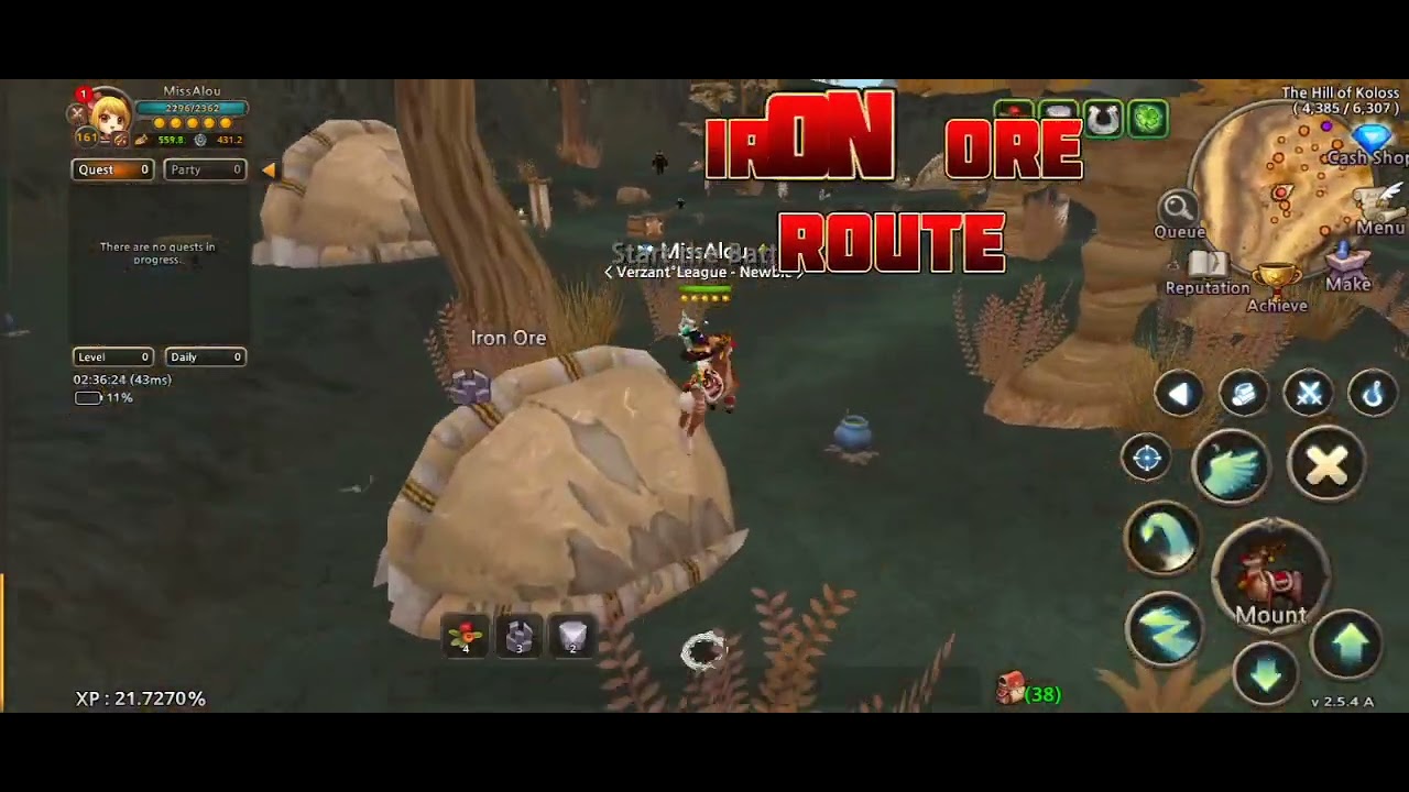 Iron Ore Farming guide (World of Prandis)